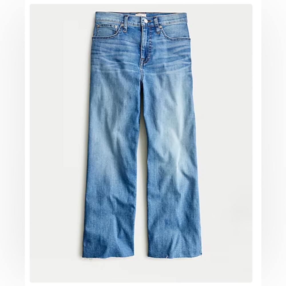 tall slim wide leg JCrew jeans in french blue 30T